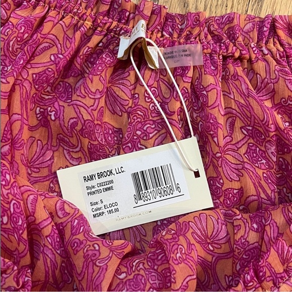 Ramy brook off the shoulder tassel Emmie top new with tags - Picture 3 of 4
